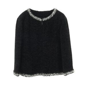 Chanel Coco Mark Button Silk Jacket Women's Used A